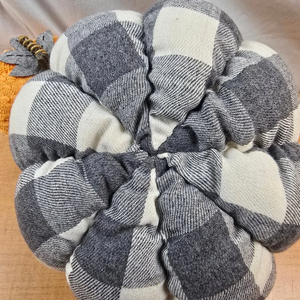 Pumpkins Stuffed Halloween Thanksgiving Fall Autumn Plush Felt Resin 7